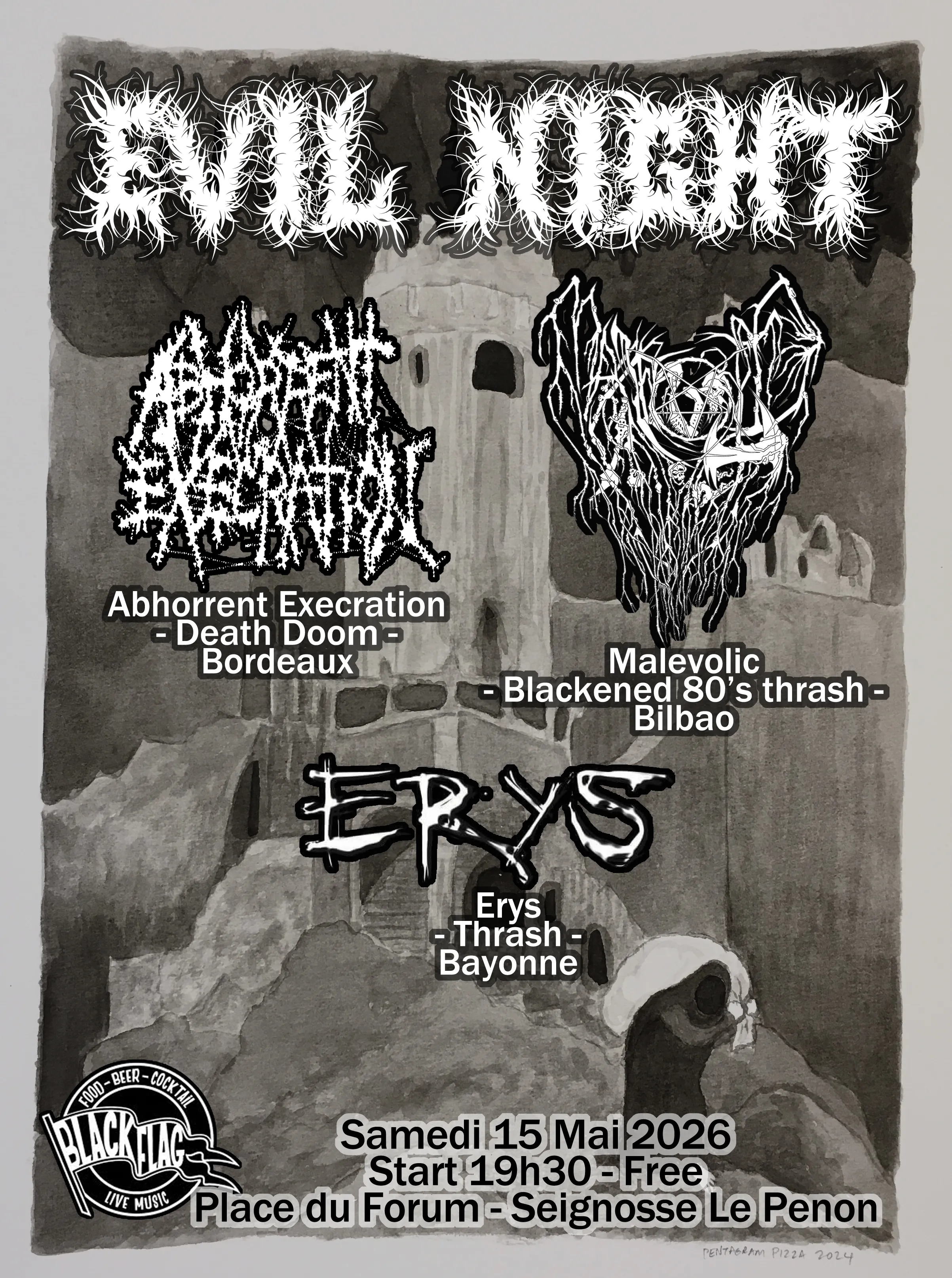 black flag Evil night